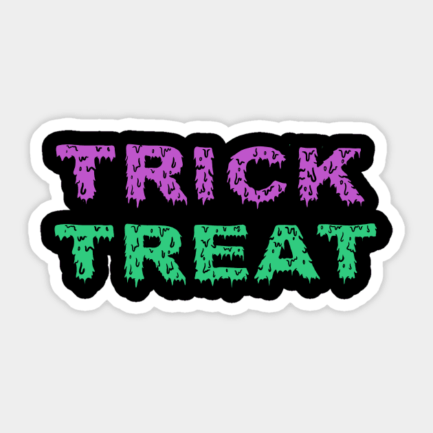 Trick Or Treat Halloween Tee Sticker by suenodelamonster